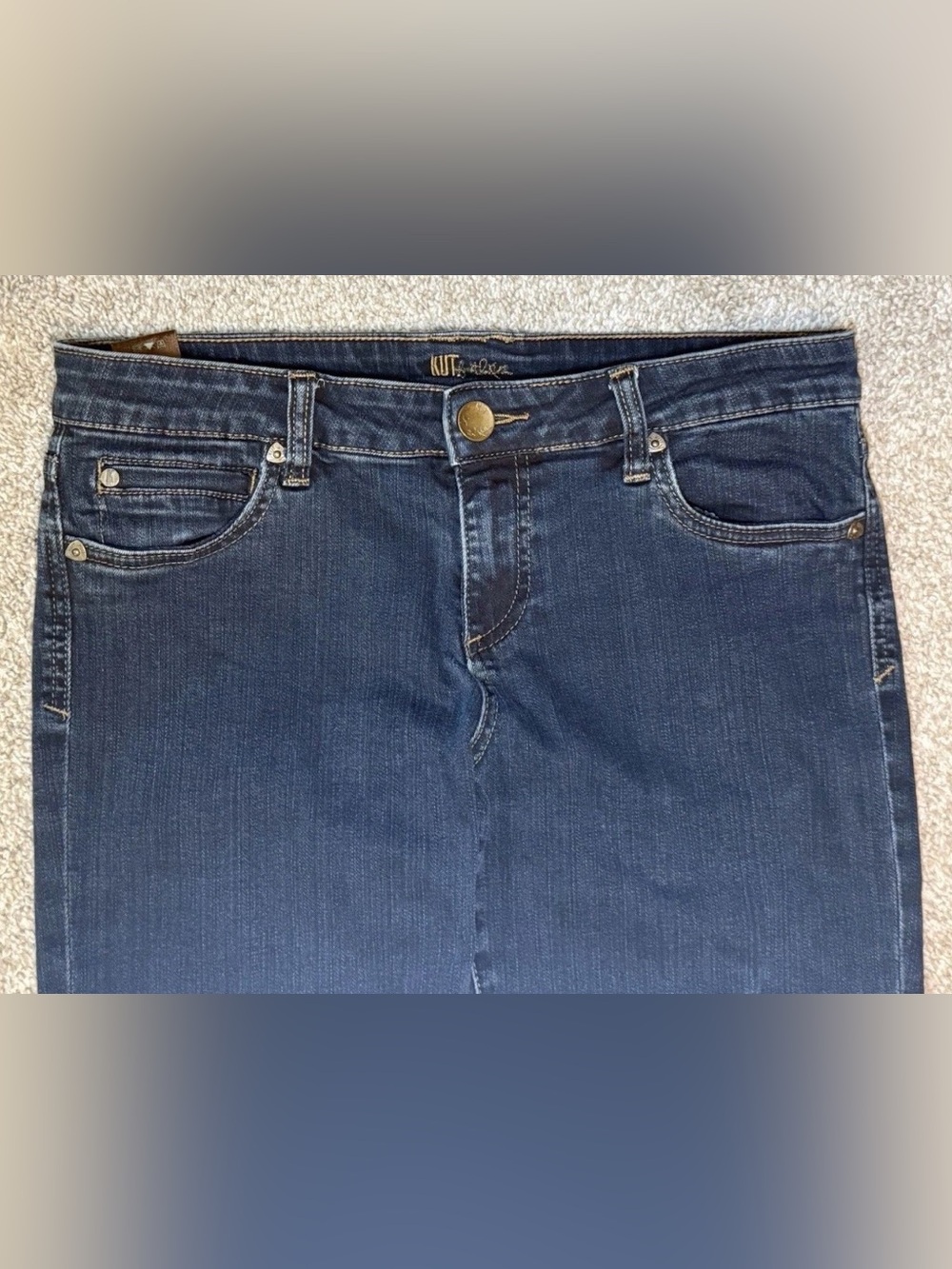 Kut From The Kloth Size 8 Diana Skinny Stretch Blue Jeans Womens 32 X 32 - Picture 4 of 10